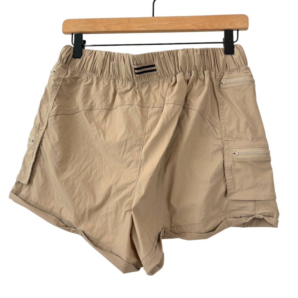 Free People Movement Get Your Run On Cargo Shorts Tan Khaki‎ Hiking Athletic S - Picture 5 of 5